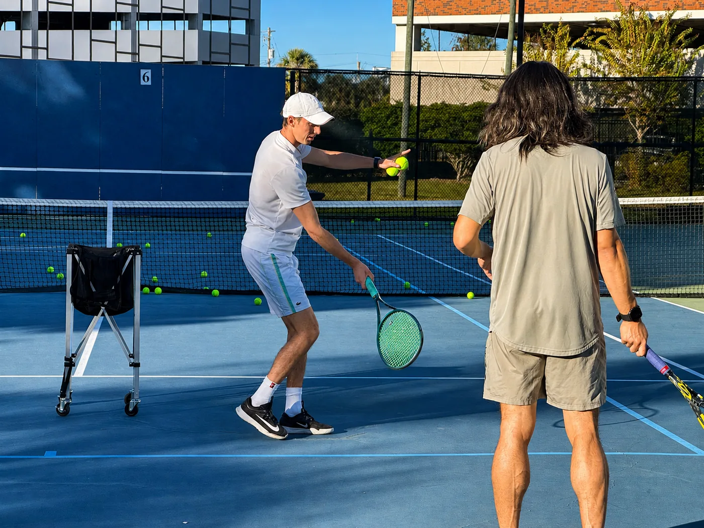 Coach Tom coaching a session in Tampa